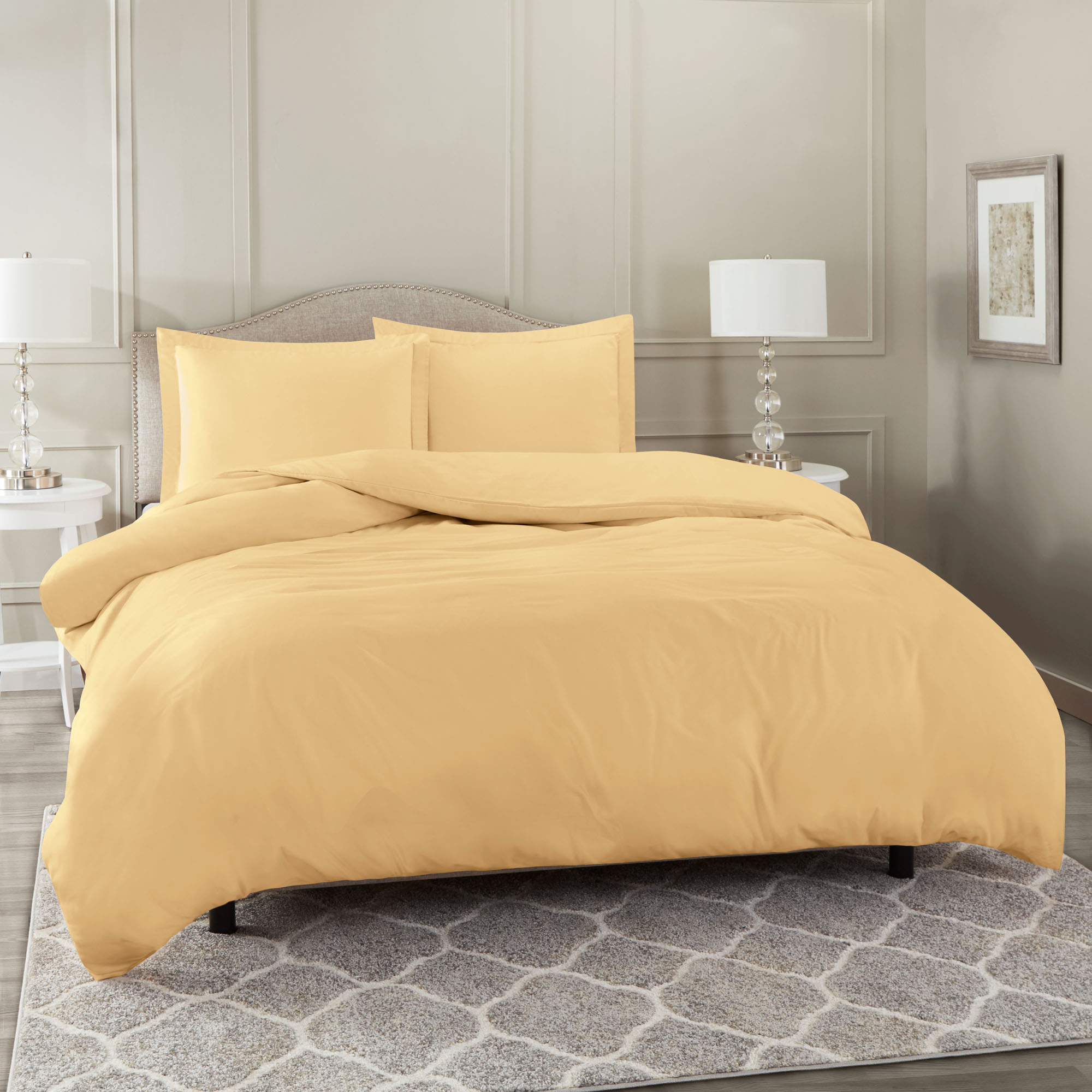 Duvet Cover Set Soft Brushed Comforter Cover Wpillow Sham Camel Twin Ebay 1675